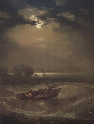 Joseph Mallord William Turner Fishermen at sea (mk31) Norge oil painting art